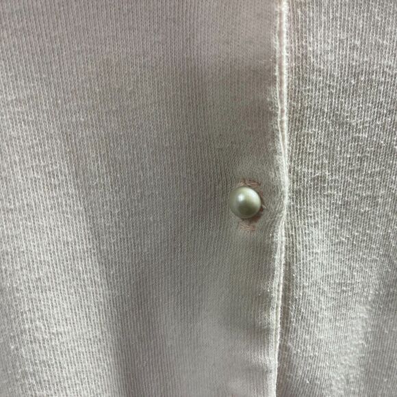 Vtg Julius Berger Girls Sweater Pale Pink Monogrammed with K Size M 10/12 - Picture 3 of 6